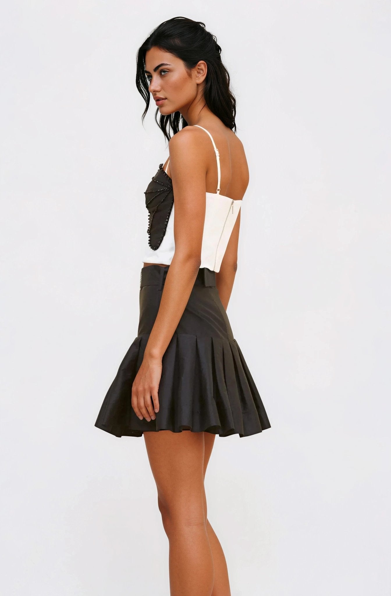 Taffeta Bloom Top - Off White