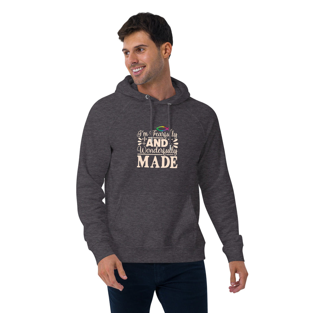 Unisex Eco Raglan Hoodie - Psalm 139:14
