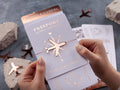 White & Rose Gold Passport Wedding Invitation