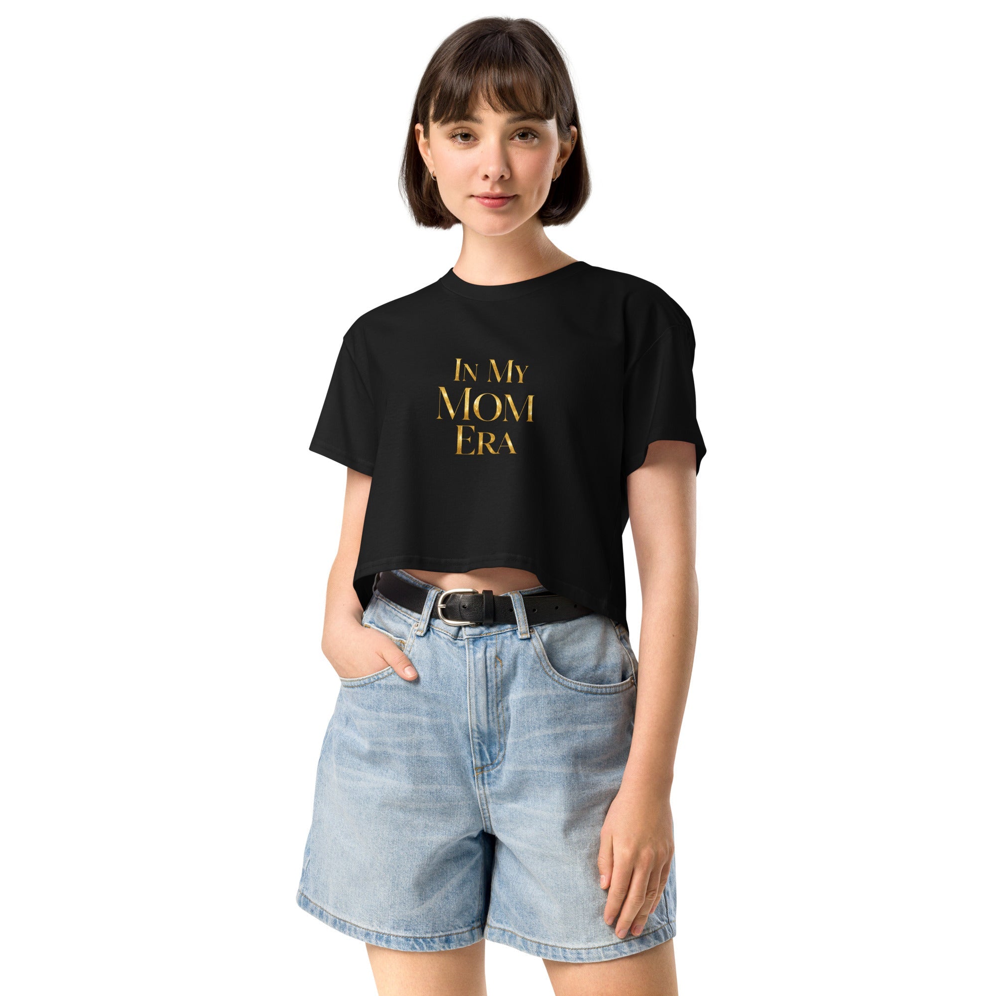 In My Mom Era Women’s crop top