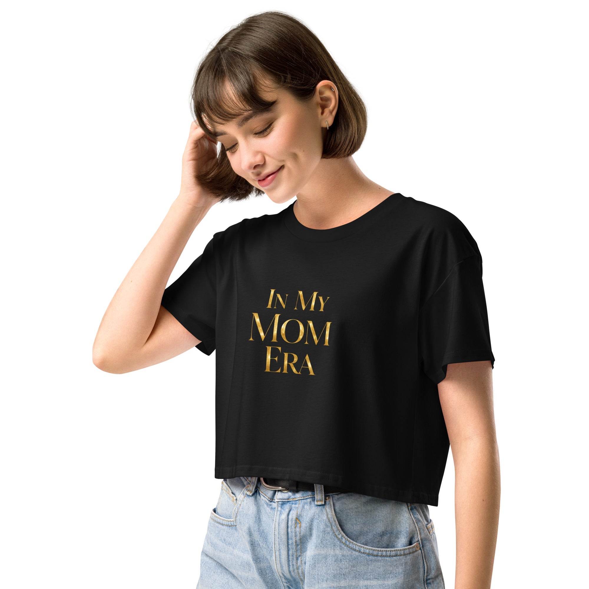 In My Mom Era Women’s crop top
