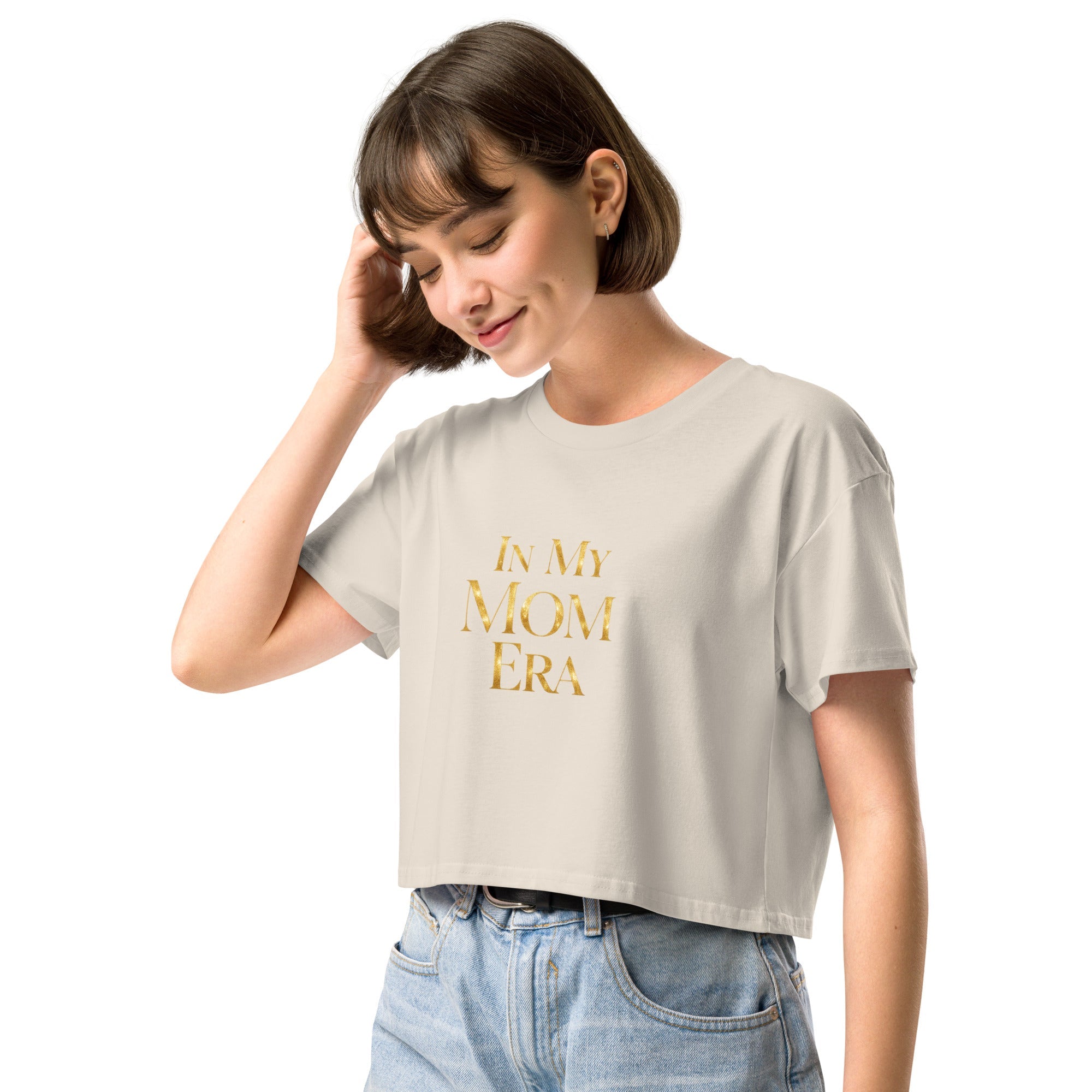 In My Mom Era Women’s crop top