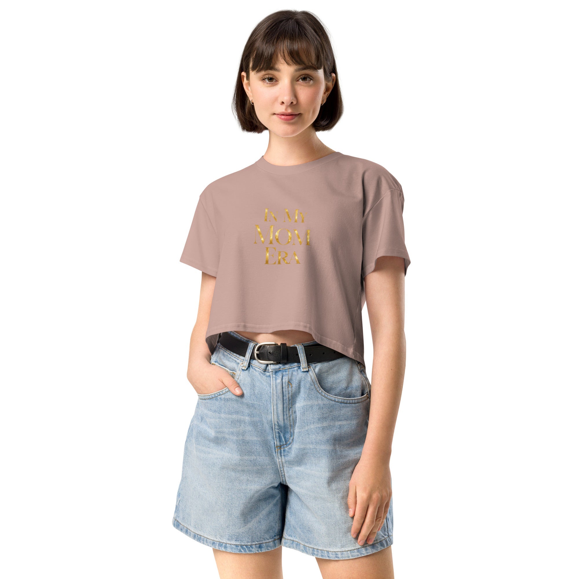 In My Mom Era Women’s crop top