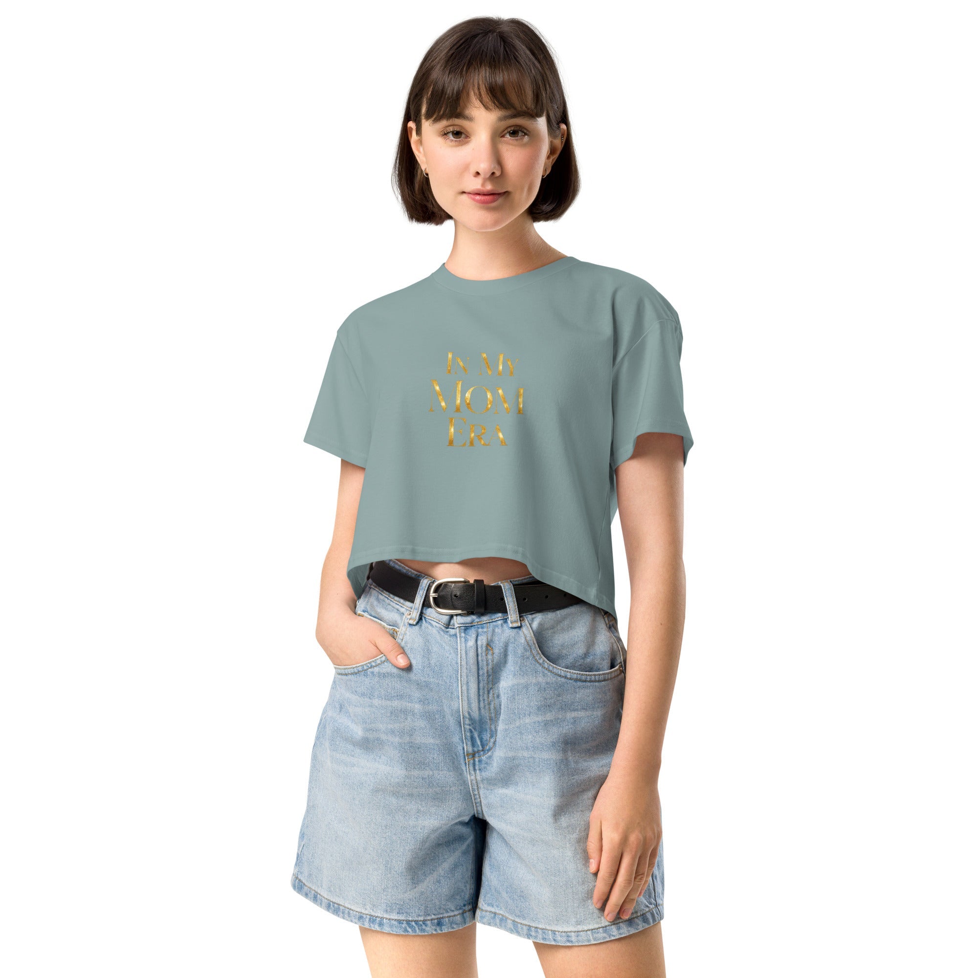 In My Mom Era Women’s crop top