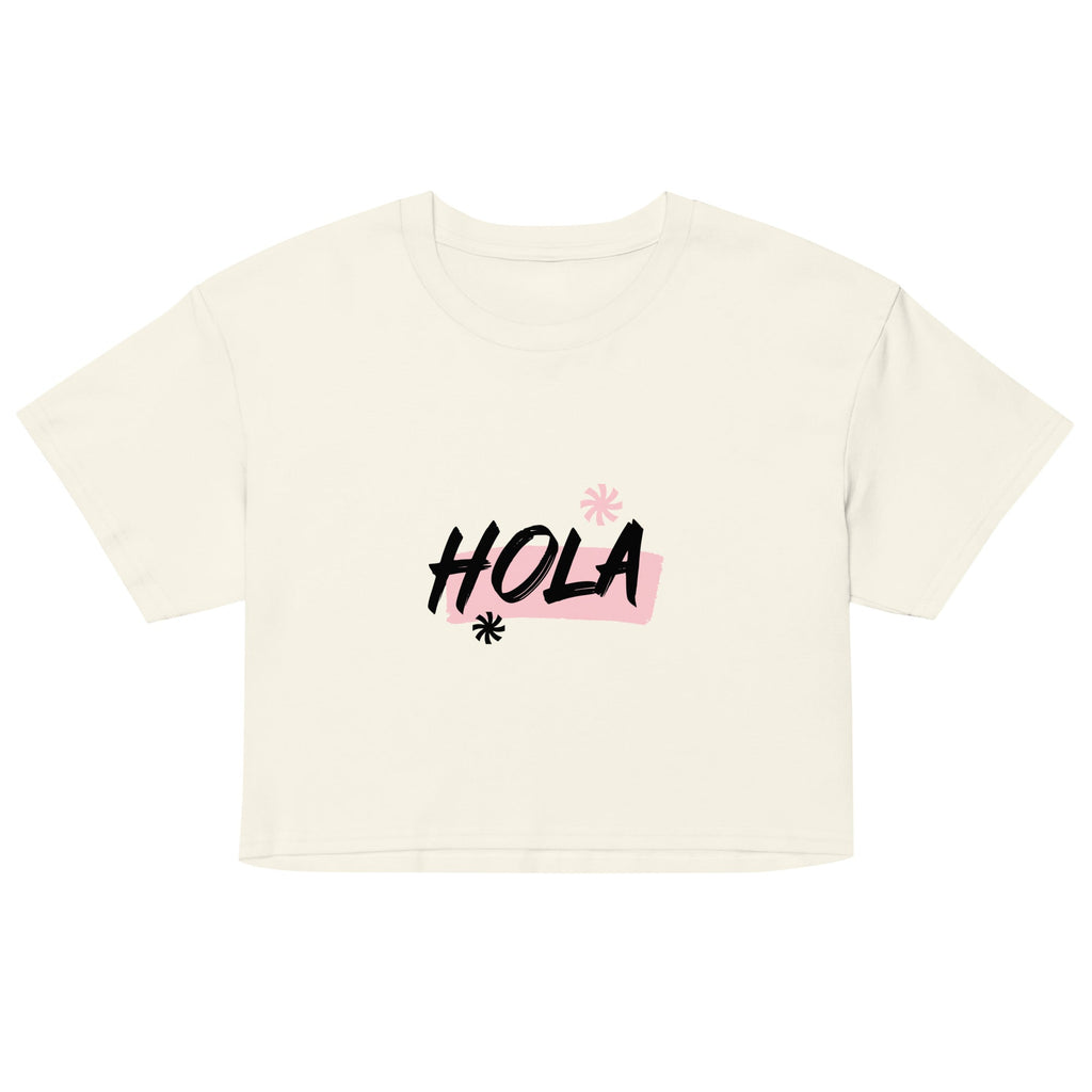 Hi/Hola Women’s crop top