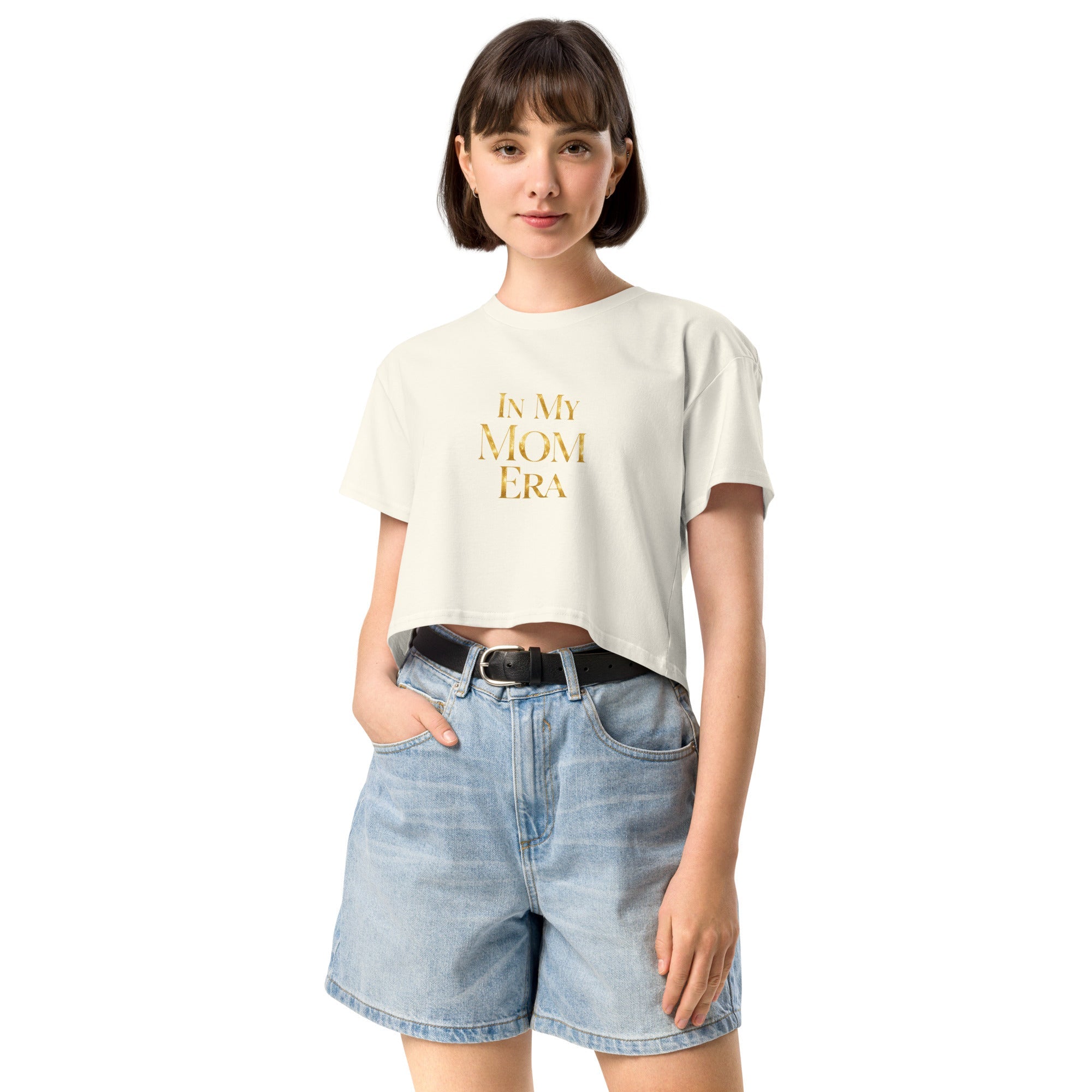 In My Mom Era Women’s crop top