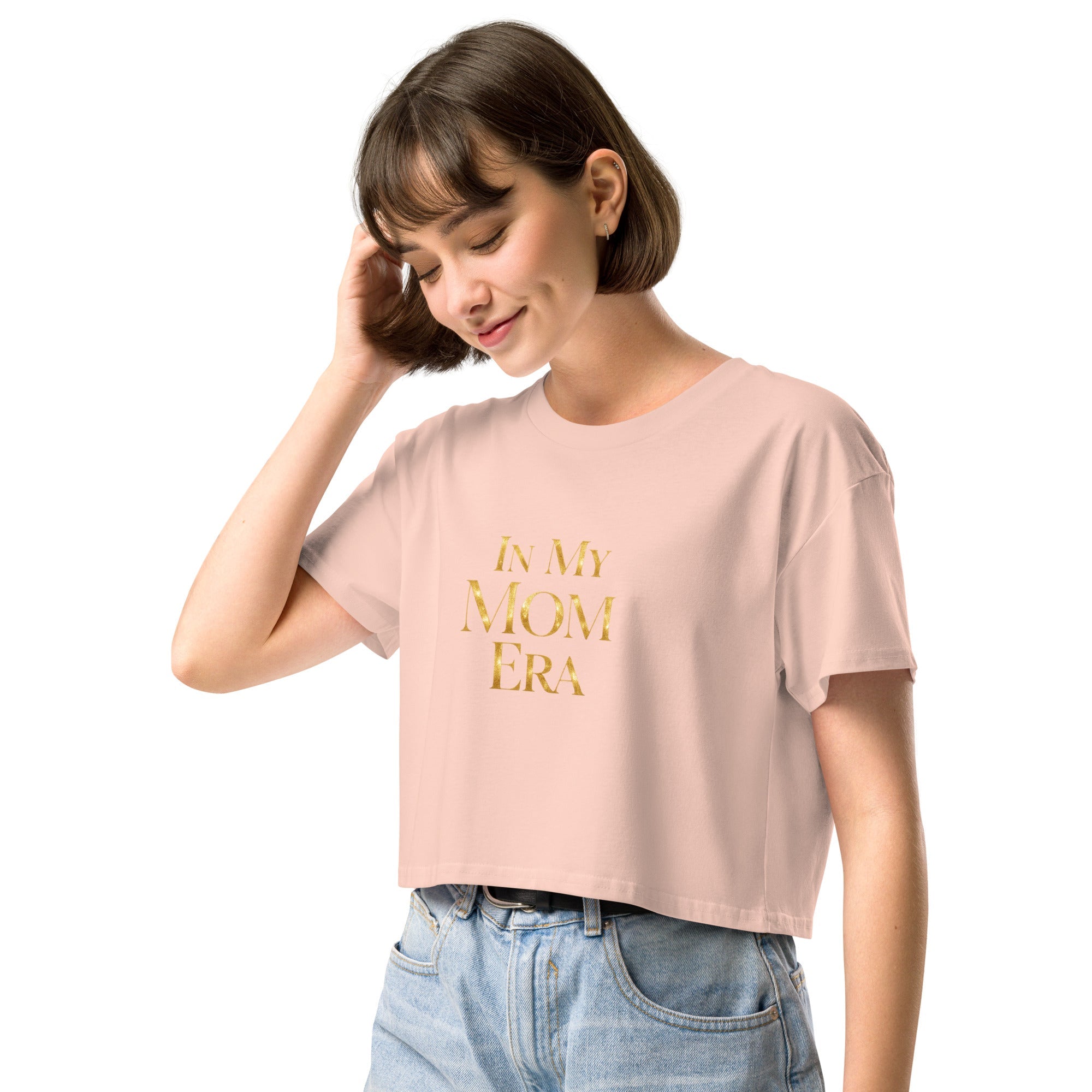 In My Mom Era Women’s crop top