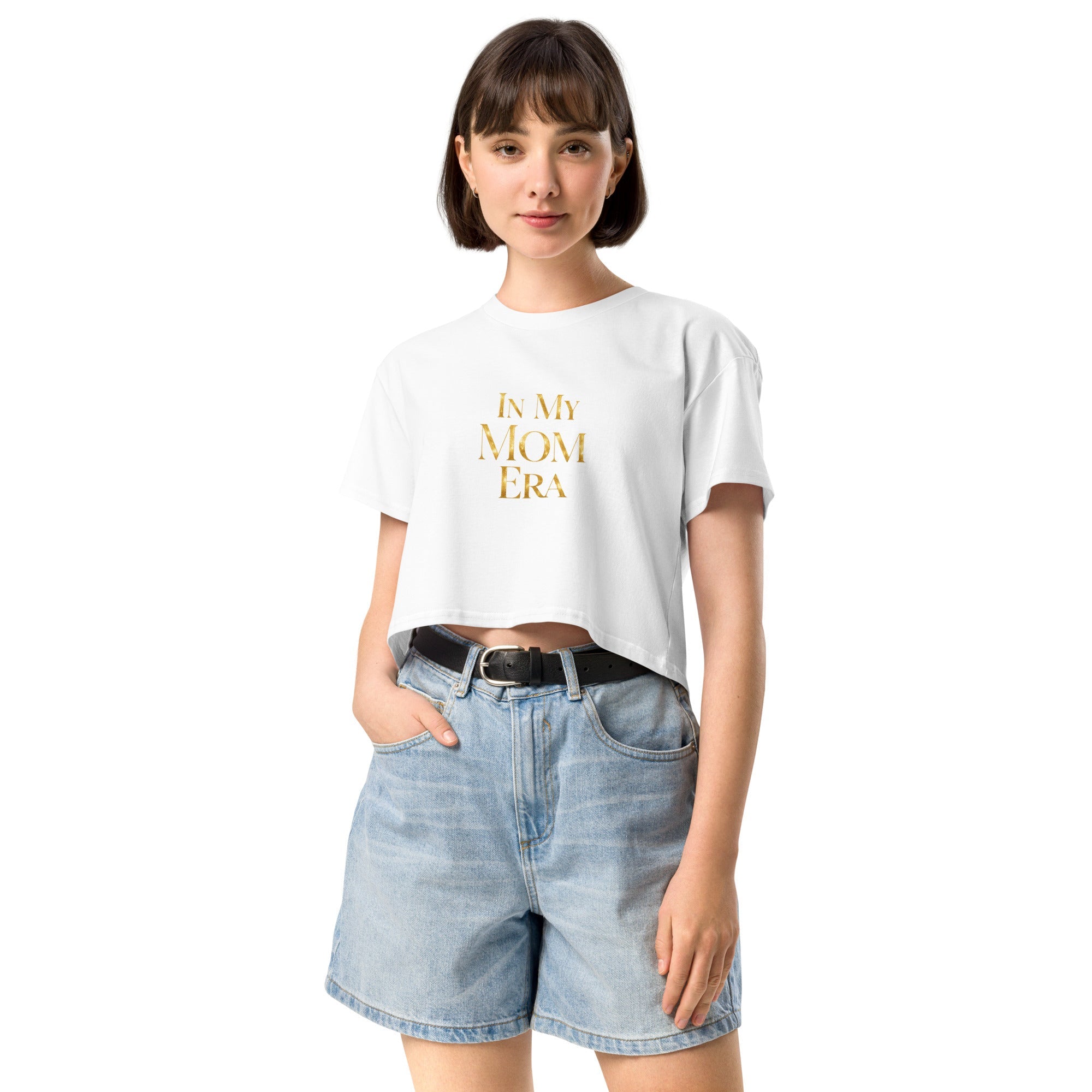 In My Mom Era Women’s crop top